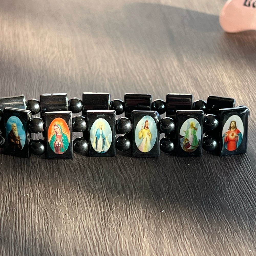 Devotional Hematite Bracelet